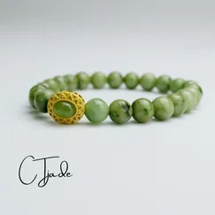 Mẫu C2107070 | Trang Sức Phong Thủy Cao Cấp CTjade | Vòng Tay Ngọc Cẩm Thạch