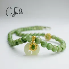 Mẫu C2107069 | Trang Sức Cao Cấp CTjade | Chuỗi Hạt Lục Bảo Ngọc