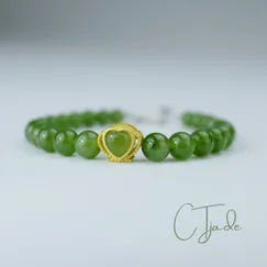 C2107068 | Trang Sức Phong Thủy Cao Cấp CTjade | Vòng Tay Ngọc Bích
