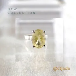 Mẫu 2203198 Nhẫn đá Thạch Anh tóc vàng | Trang sức đá thiên nhiên cao cấp CTjade