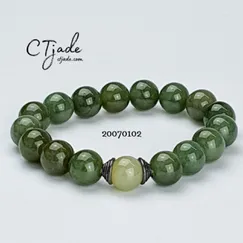 Mẫu Vòng Tay Đá Cẩm Thạch 10ly | 20070102 | Trang sức cao cấp thương hiệu Việt CTjade