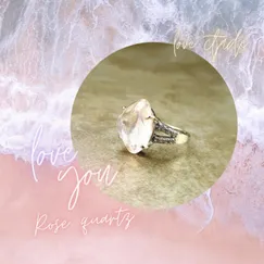 Nhẫn Bạc đá Thạch Anh Hồng Mẫu 20080706 | Trang sức cao cấp đá thiên nhiên CTjade