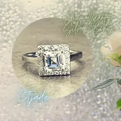 Nhẫn Bạc đá Thạch Anh Trắng Mẫu 20080407 | Trang sức cao cấp đá thiên nhiên CTjade