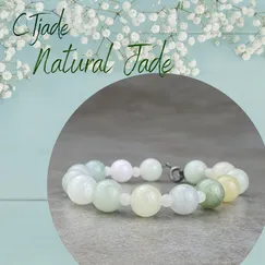 Mẫu Vòng Tay Đá Cẩm Thạch 7ly | 20091112 | Trang sức cao cấp thương hiệu Việt CTjade