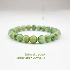 Mẫu 2205049  Vòng tay thịnh vượng ngọc Cẩm thạch thiên nhiên CTjade