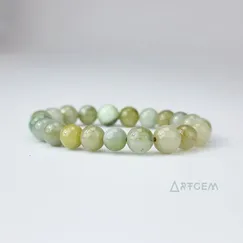 Mẫu 2111141 Vòng tay đá cẩm thạch thiên nhiên, trang sức đá phong thủy CTjade