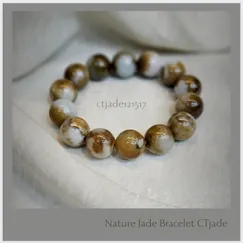 121517 Trang sức đá phong thủy hộ mệnh bình an vòng tay ngọc Cẩm Thạch thiên nhiên CTjade