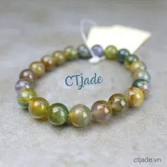 CTjade Phiên Bản Giới Hạn | Đá Moss Agate Thiên Nhiên 8ly | Mẫu 1911075