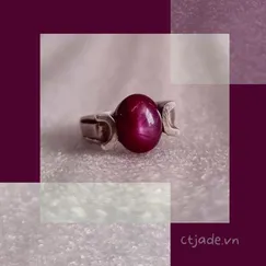 2203186 Nhẫn Đá Ruby Sao | Trang sức cao cấp đá thiên nhiên CTjade