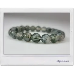 Mẫu A2106110 | Trang Sức Phong Thủy CTjade Vòng Tay Moss Agate | Ngọc Băng Tảo