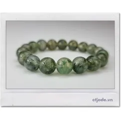 Mẫu A2106114 | Trang Sức Phong Thủy CTjade Vòng Tay Moss Agate | Ngọc Băng Tảo