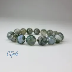 Mẫu 2106257 | Vòng Tay Ngọc Băng Tảo CTjade Vòng Tay Moss Agate