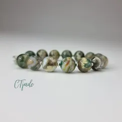 Mẫu 2106256 Trang Sức Phong Thủy Hộ Mệnh | Vòng Tay Đá Ocean Jasper | CTjade #1phienban