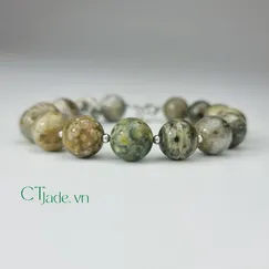 Mẫu 2106261 Trang Sức Phong Thủy Hộ Mệnh | Vòng Tay Đá Ocean Jasper | CTjade