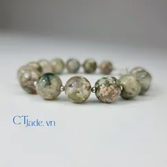 Mẫu 2106262 Trang Sức Phong Thủy Hộ Mệnh | Vòng Tay Đá Ocean Jasper | CTjade