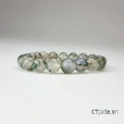 Mẫu 2107116 | Vòng Tay Ngọc Băng Tảo CTjade Vòng Tay Moss Agate