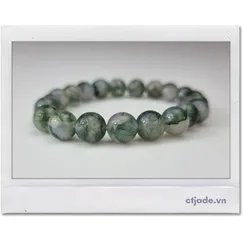 Mẫu A2106109 | Trang Sức Phong Thủy CTjade Vòng Tay Moss Agate | Ngọc Băng Tảo