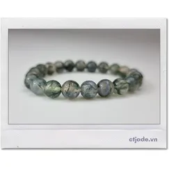 Mẫu A2106104 | Trang Sức Phong Thủy CTjade Vòng Tay Moss Agate | Ngọc Băng Tảo