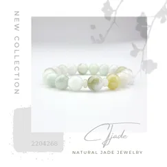 Mẫu 2204268 Trang sức phong thủy may mắn, vòng tay đá cẩm thạch thiên nhiên CTjade