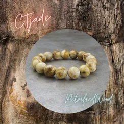 Vòng Fossil Đá Gỗ Hóa Thạch | Mẫu 20080715 | Trang Sức Cao Cấp Thương Hiệu Việt CTjade