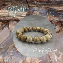 Vòng Fossil Đá Gỗ Hóa Thạch | Mẫu 20080716 | Trang Sức Cao Cấp Thương Hiệu Việt CTjade