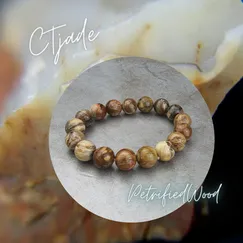 Vòng Fossil Đá Gỗ Hóa Thạch | Mẫu 20080712 | Trang Sức Cao Cấp Thương Hiệu Việt CTjade