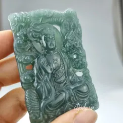 Mẫu P2108038 | Tượng Phật Thích Ca, ngọc cẩm thạch CTjade