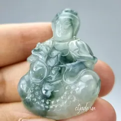 Mẫu P2108032 | Tượng Phật Quan thế âm bồ tát, ngọc cẩm thạch CTjade