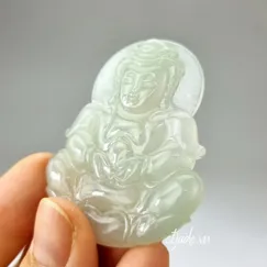 Mẫu P2108031 | Tượng Phật Quan thế âm bồ tát, ngọc cẩm thạch | CTjade