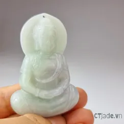 Mẫu P2107111 |  Tượng Phật Thích Ca, ngọc cẩm thạch CTjade