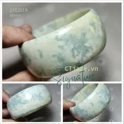2312019 - Vòng tay đá Serpentine thiên nhiên cao cấp, phiên bản Signature, CTjade.vn