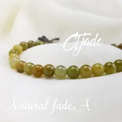 Mẫu 1906200, trang ức phong thủy hộ mệnh bình an, vòng tay đá Cẩm Thạch mệnh kim, trang sức thương hiệu Việt CTjade |