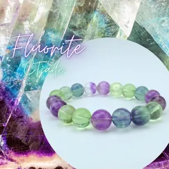 Vòng Tay Đá Fluorite Thiên Nhiên 20100606 | CTjade