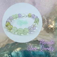 Vòng Tay Đá Fluorite Thiên Nhiên 20100607 | CTjade