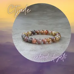 Mẫu 20080914B | Vòng Tay Đá Mã Não Agate | CTjade