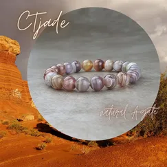 Mẫu 20080913 | Vòng Tay Đá Mã Não Agate | CTjade