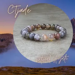 Mẫu 20080917B | Vòng Tay Đá Mã Não Agate | CTjade