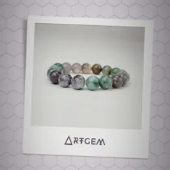 2110228 Vòng tay đá phong thủy hộ mệnh may mắn đá phong thủy Jasper tự nhiên CTjade