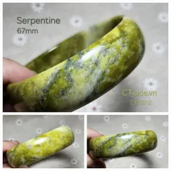 2312012 - Vòng tay đá Serpentine thiên nhiên cao cấp Saigonday