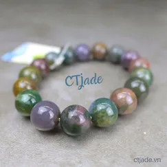 Vòng Đá Thiên Nhiên Indian Agate 12ly | CTjade| Mẫu 1911049