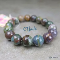 Trang Sức Đá Thiên Nhiên  Indian Agate 12ly | CTjade |  Mẫu 1911081