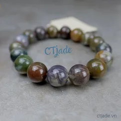 Trang Sức Đá Thiên Nhiên  Indian Agate 12ly | CTjade | Mẫu 2004101
