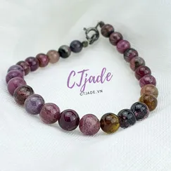 Vòng Tay Đá Tourmaline Màu Tím | CTjade | 2005101