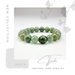 Mẫu 2204247 Vòng tay hộ mệnh bình an đá thiên nhiên, trang sức đá phong thủy CTjade