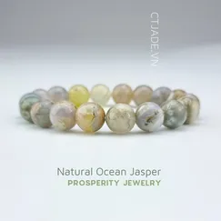 Mẫu 2205066 Trang Sức Phong Thủy Hộ Mệnh | Vòng Tay Đá Ocean Jasper | CTjade