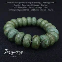 Vòng Tay Đá Turquoise Thiên Nhiên  | CTjade | Mẫu 2003233
