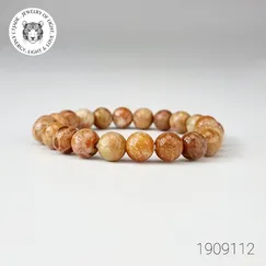 Trang sức đá phong thủy hộ mệnh bình an, vòng tay đá San hô hóa thạch CTjade | Mẫu 1909112