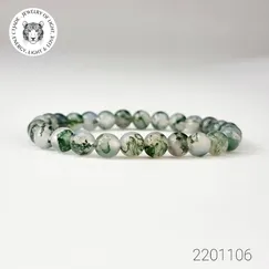 Mẫu 2201106 | Vòng Tay Ngọc Băng Tảo CTjade Vòng Tay Moss Agate