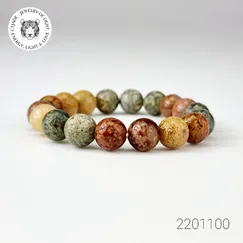 Mẫu 2201100 Trang Sức Phong Thủy Hộ Mệnh | Vòng Tay Đá Ocean Jasper | CTjade