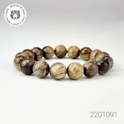 Mẫu 2201091 Trang sức đá phong thủy, vòng tay Gỗ Hóa Thạch CTjade
